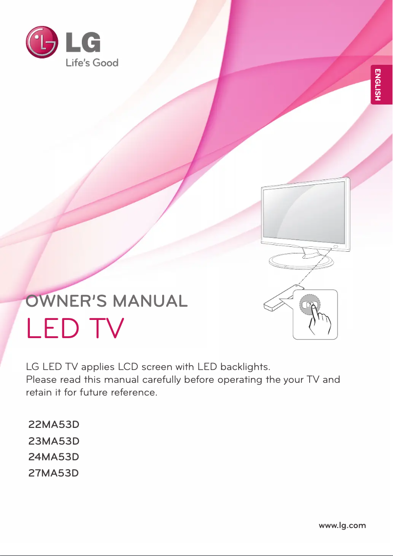 Page n°1 - Manuel utilisateur LG 27MA53D