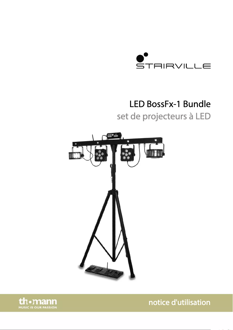 Page 1 de la notice Manuel utilisateur Stairville LED BossFx-1 Bundle