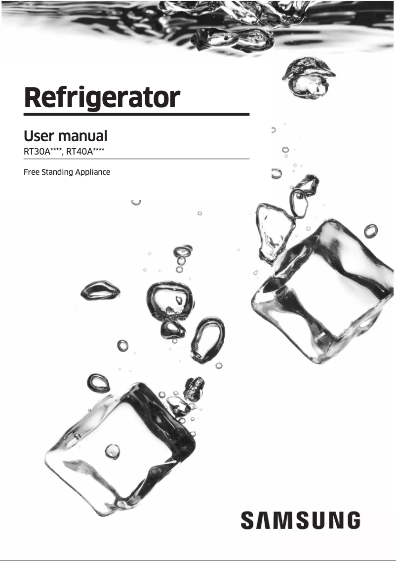 Page 1 de la notice Manuel utilisateur Samsung RT30A3100SA