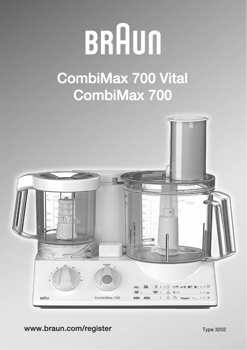 Página 1 del manual Manual de usuario Braun CombiMax 700 Vital