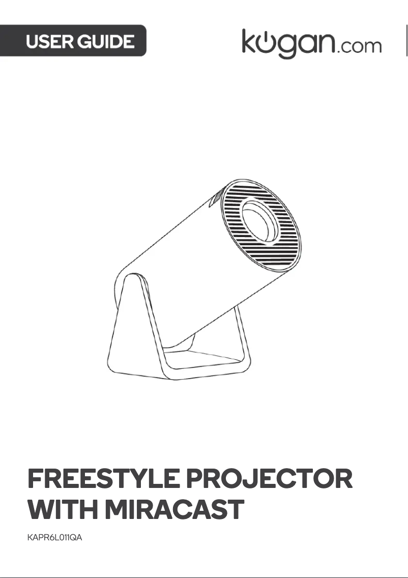 Page 1 de la notice Manuel utilisateur Kogan KAPR6L011QA