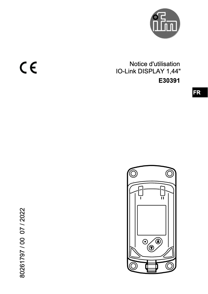 Image de la première page du manuel de l'appareil E30391