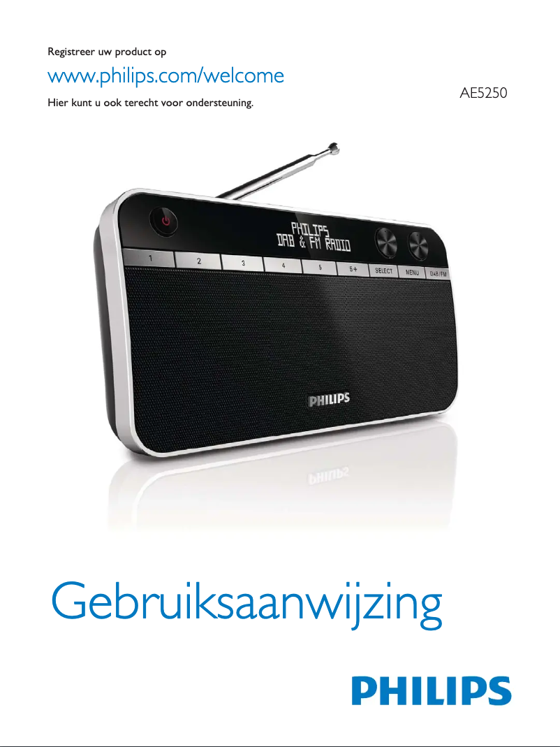 Image de la première page du manuel de l'appareil AE5250 DAB+