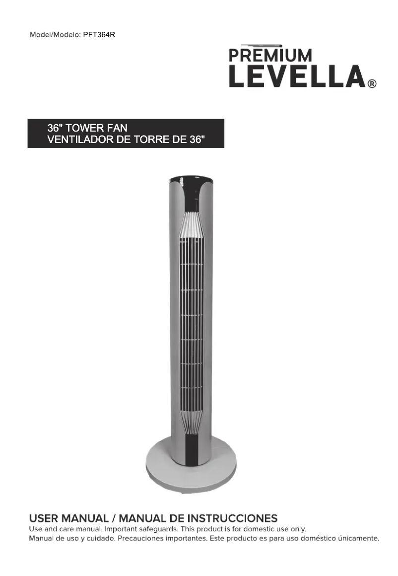 Image de la première page du manuel de l'appareil PFT364R