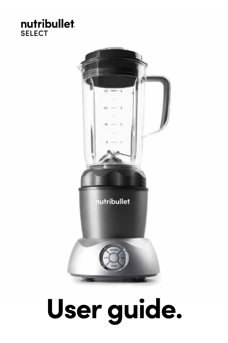Page n°1 - Manuel utilisateur NutriBullet 1000W