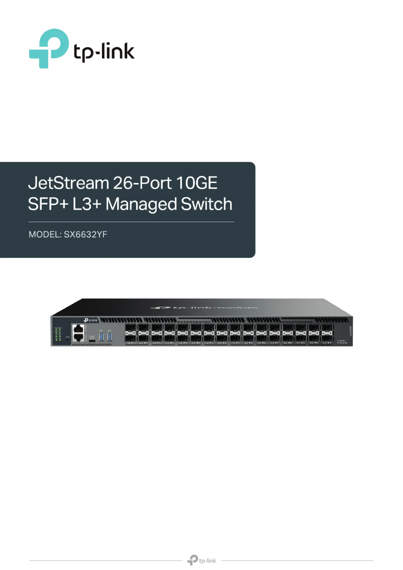 Page 1 de la notice Guide d'installation TP-Link SX6632YF