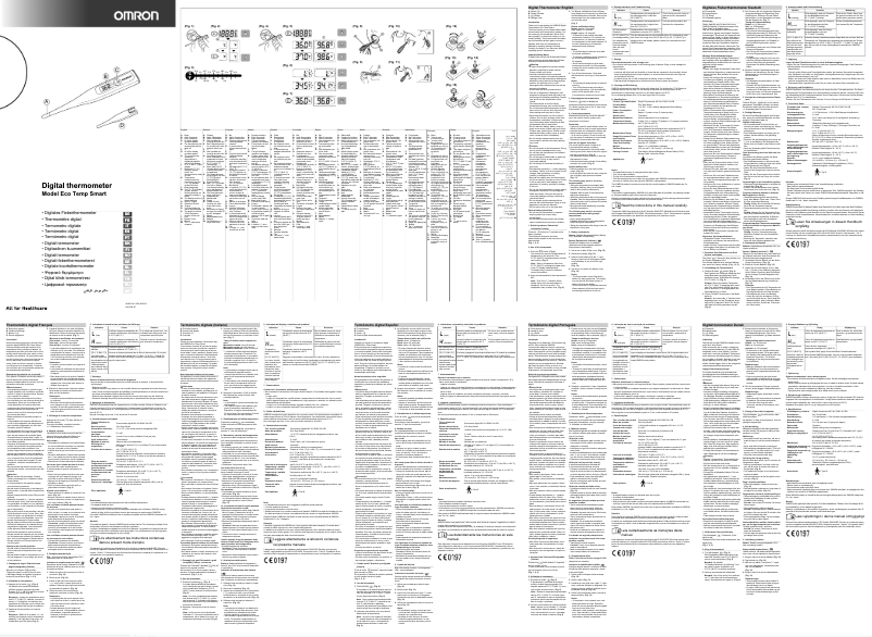 Page 1 de la notice Manuel utilisateur Omron Eco Temp Smart