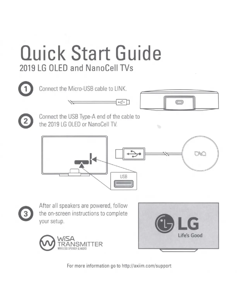 Page 1 de la notice Manuel utilisateur Klipsch Axiim LINK