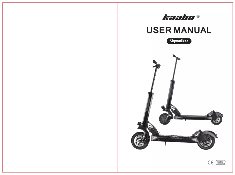 Page 1 de la notice Manuel utilisateur Kaabo Skywalker 10H
