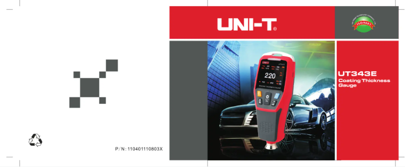 Page 1 de la notice Manuel utilisateur Uni-T UT343E