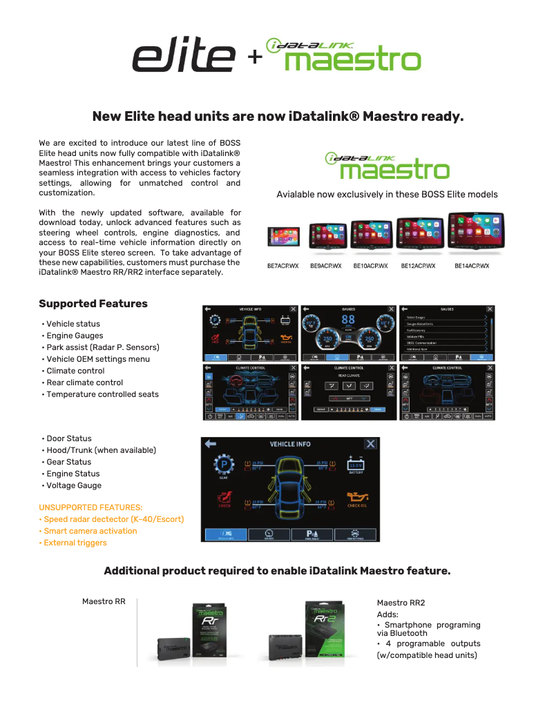 Page n°1 - Manuel utilisateur Boss Elite BE12ACP.WX