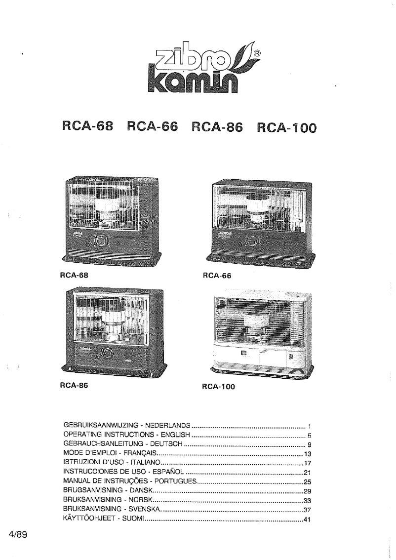 Image de la première page du manuel de l'appareil RCA-66