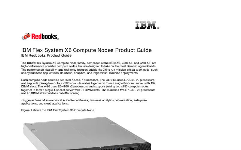 Page 1 de la notice Manuel utilisateur Lenovo Flex System x480 X6