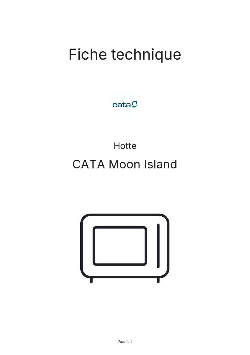 Image de la première page du manuel de l'appareil Moon Island