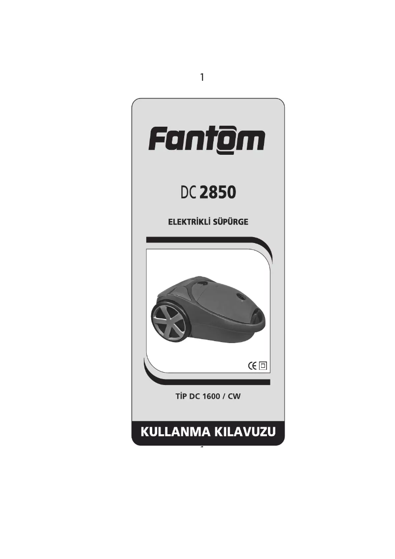 Page 1 de la notice Manuel utilisateur Fantom DC 2850