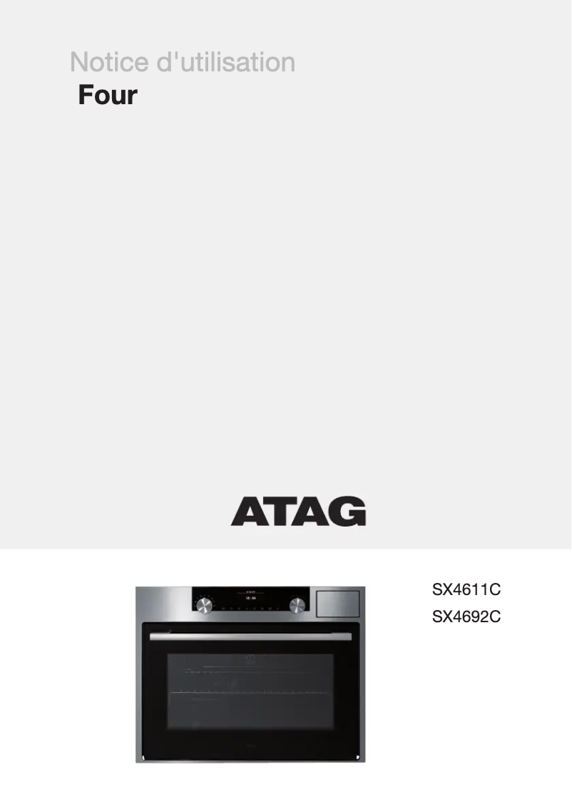 Page 1 de la notice Manuel utilisateur Atag SX4692C