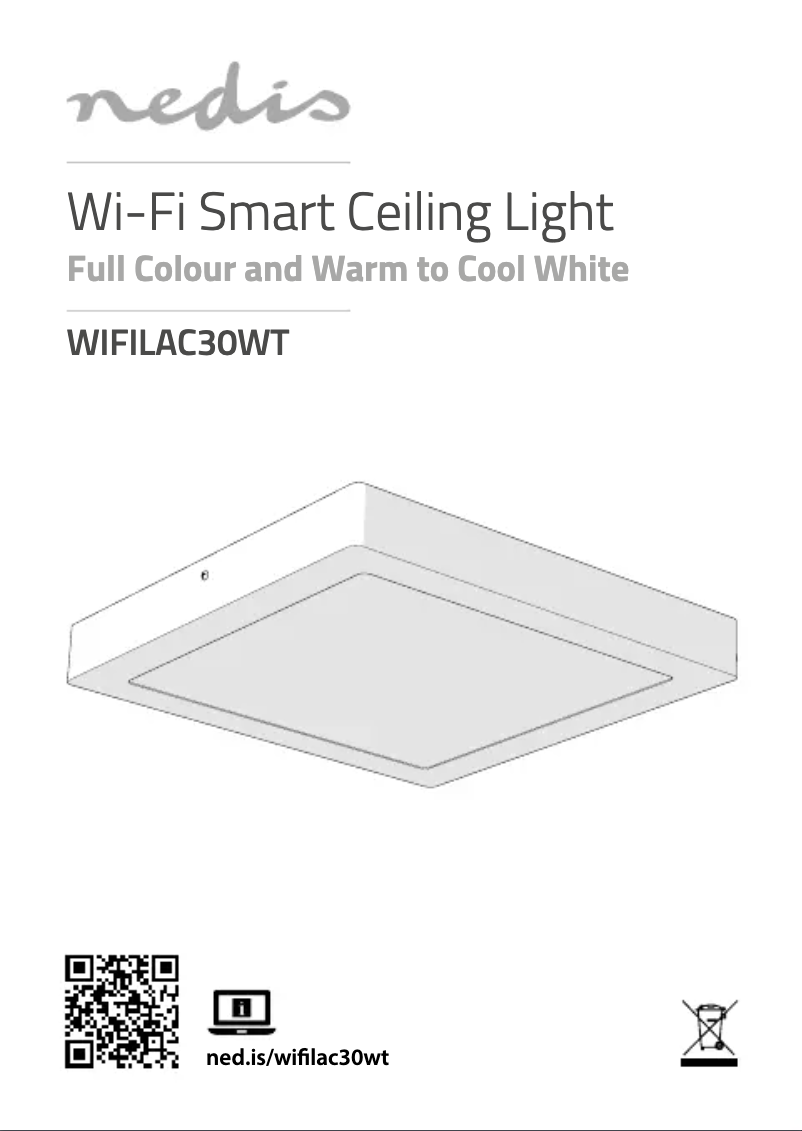 Page 1 de la notice Manuel utilisateur Nedis WIFILAC30WT