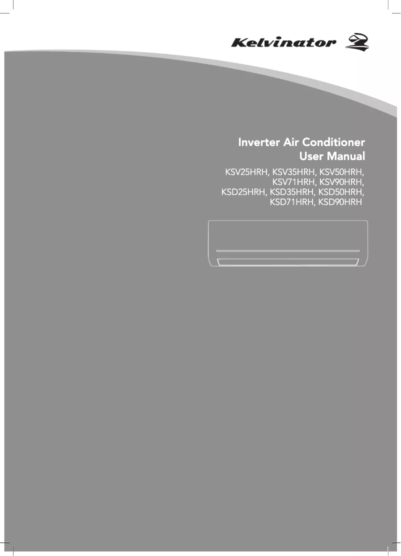 Page n°1 - Manuel utilisateur Kelvinator KSD25HRH