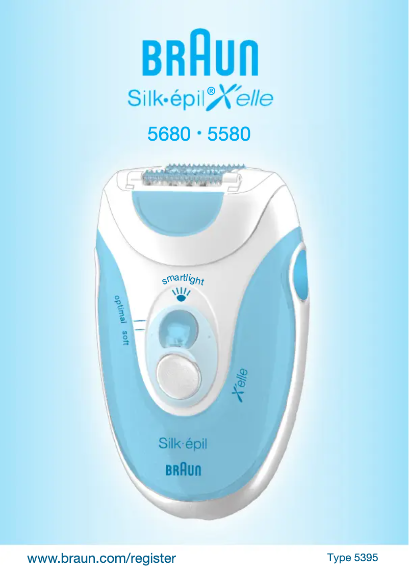 Image de la première page du manuel de l'appareil Silk-epil Xelle 5680