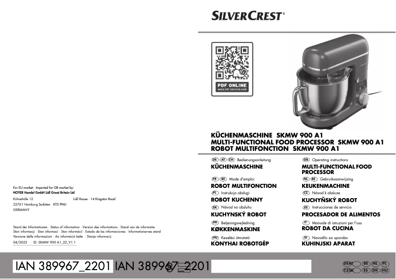 Image de la première page du manuel de l'appareil SKM 650 A1