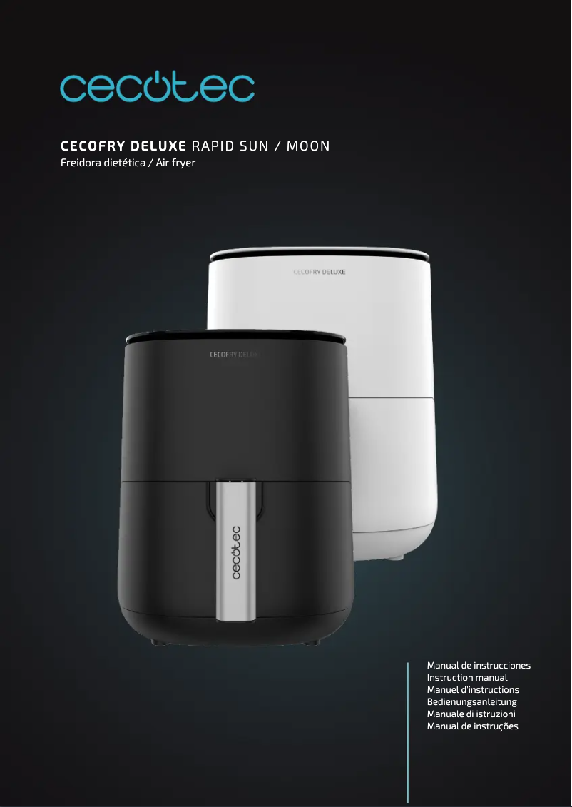 Página 1 del manual Manual de usuario Cecotec Cecofry Deluxe Rapid Sun