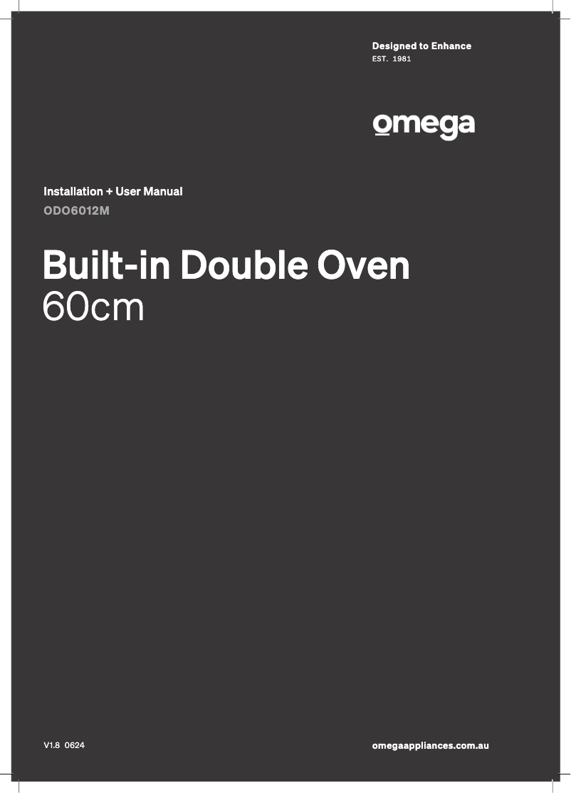 Page n°1 - Manuel utilisateur Omega ODO6012M