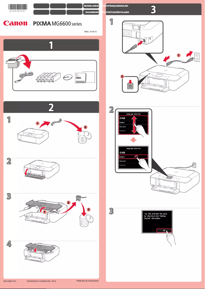 Page n°1 - Manuel utilisateur Canon Pixma MG6650