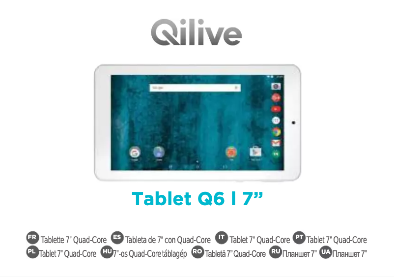 Page 1 de la notice Manuel utilisateur Qilive Q6