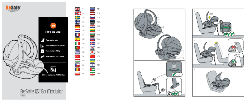 Page 1 de la notice Manuel utilisateur BeSafe iZi Go Modular