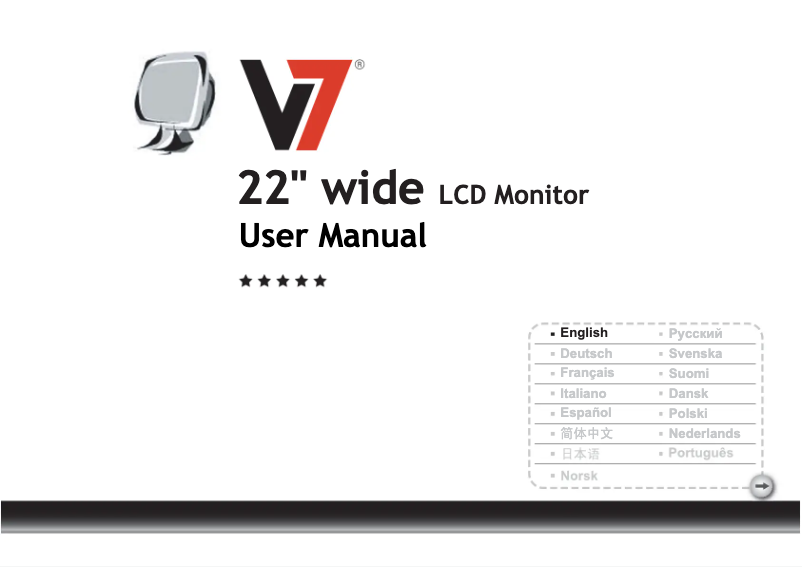 Página 1 del manual Manual de usuario V7 D22W12A