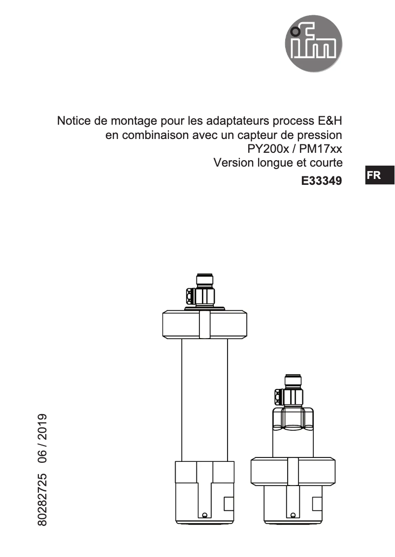 Image de la première page du manuel de l'appareil E33349
