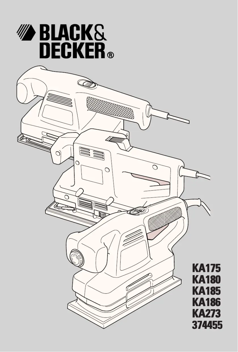 Page 1 de la notice Manuel utilisateur Black & Decker KA175
