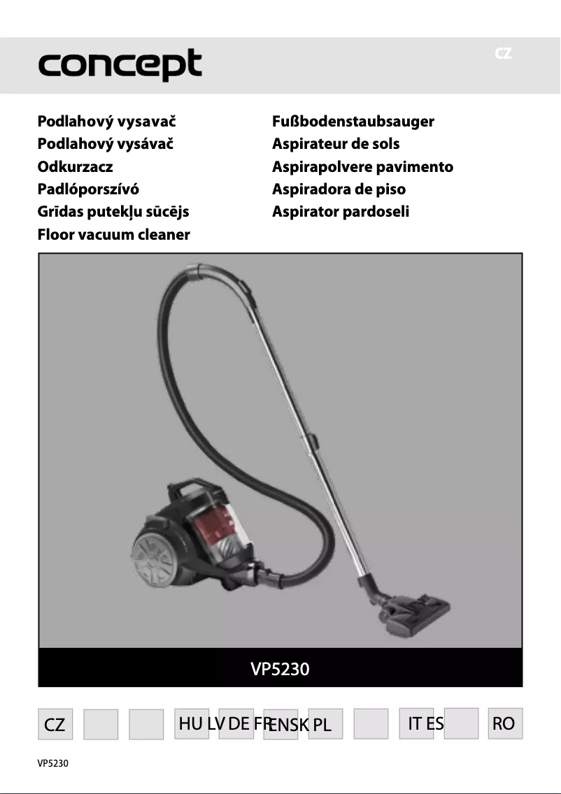 Page 1 de la notice Manuel utilisateur Concept Real Force VP5230