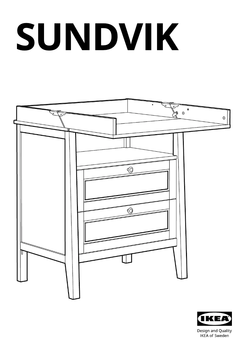Page 1 de la notice Manuel utilisateur Ikea SUNDVIK 504.973.33