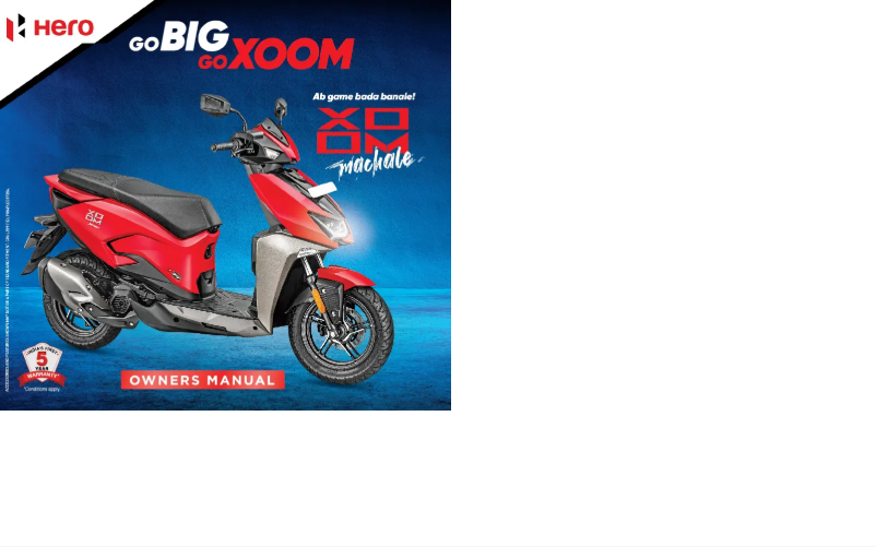 Page 1 de la notice Manuel utilisateur Hero Xoom Xtec (2023)