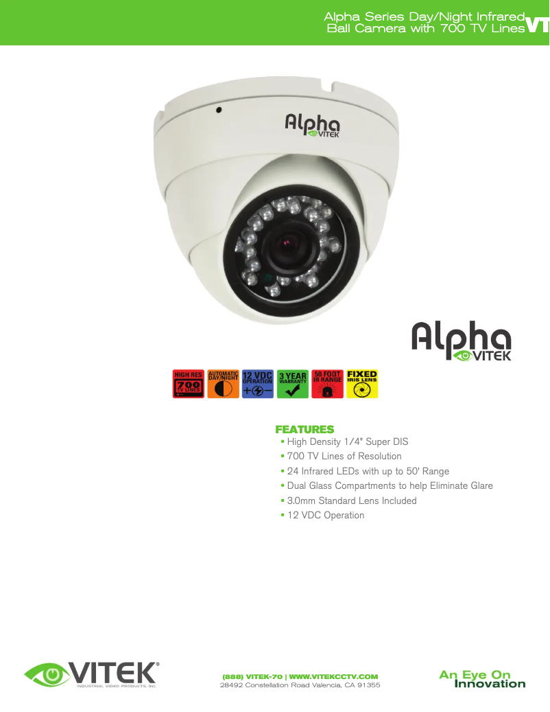 Page n°1 - Manuel utilisateur Vitek VTC-BCR424M