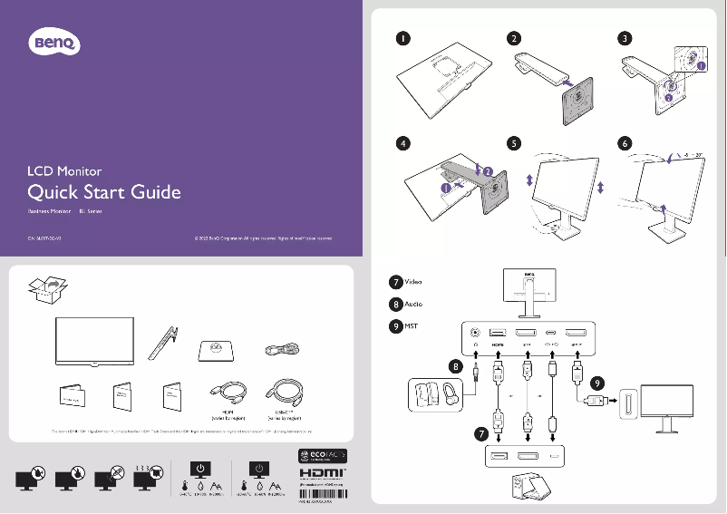 Image de la première page du manuel de l'appareil BL2785TC