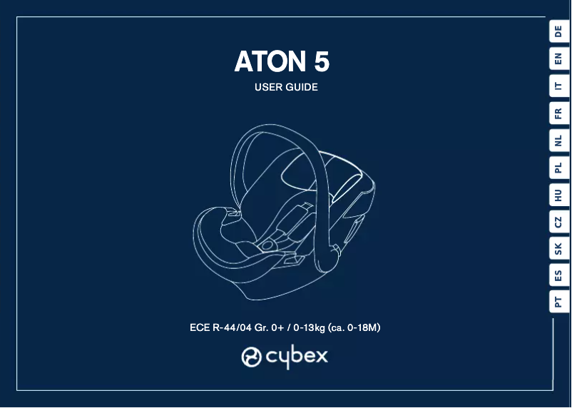 Page 1 de la notice Manuel utilisateur Cybex Aton 5