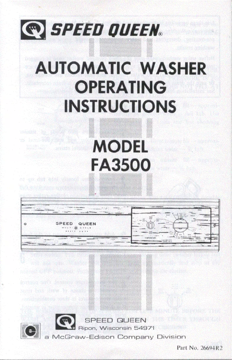 Image de la première page du manuel de l'appareil FA3500