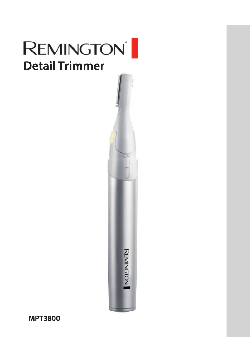 Page n°1 - Manuel utilisateur Remington MPT3800