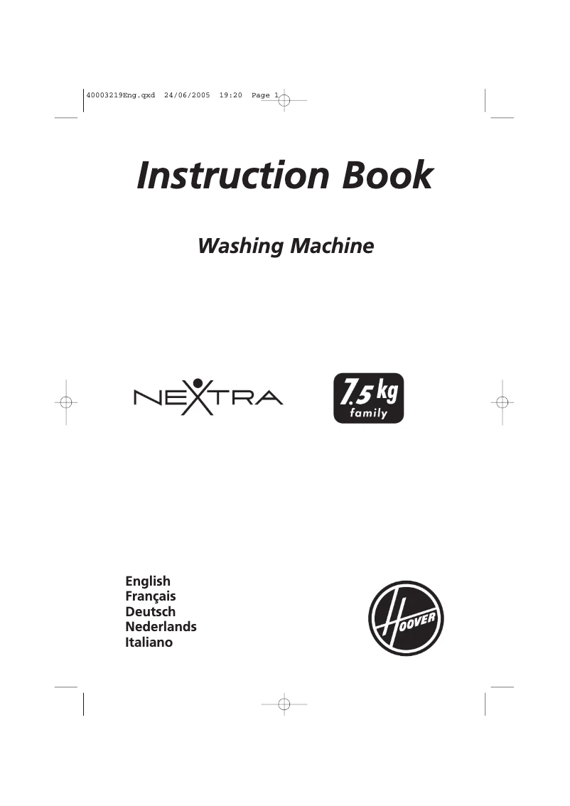 Page n°1 - Manuel utilisateur Hoover HNF 6137-88M