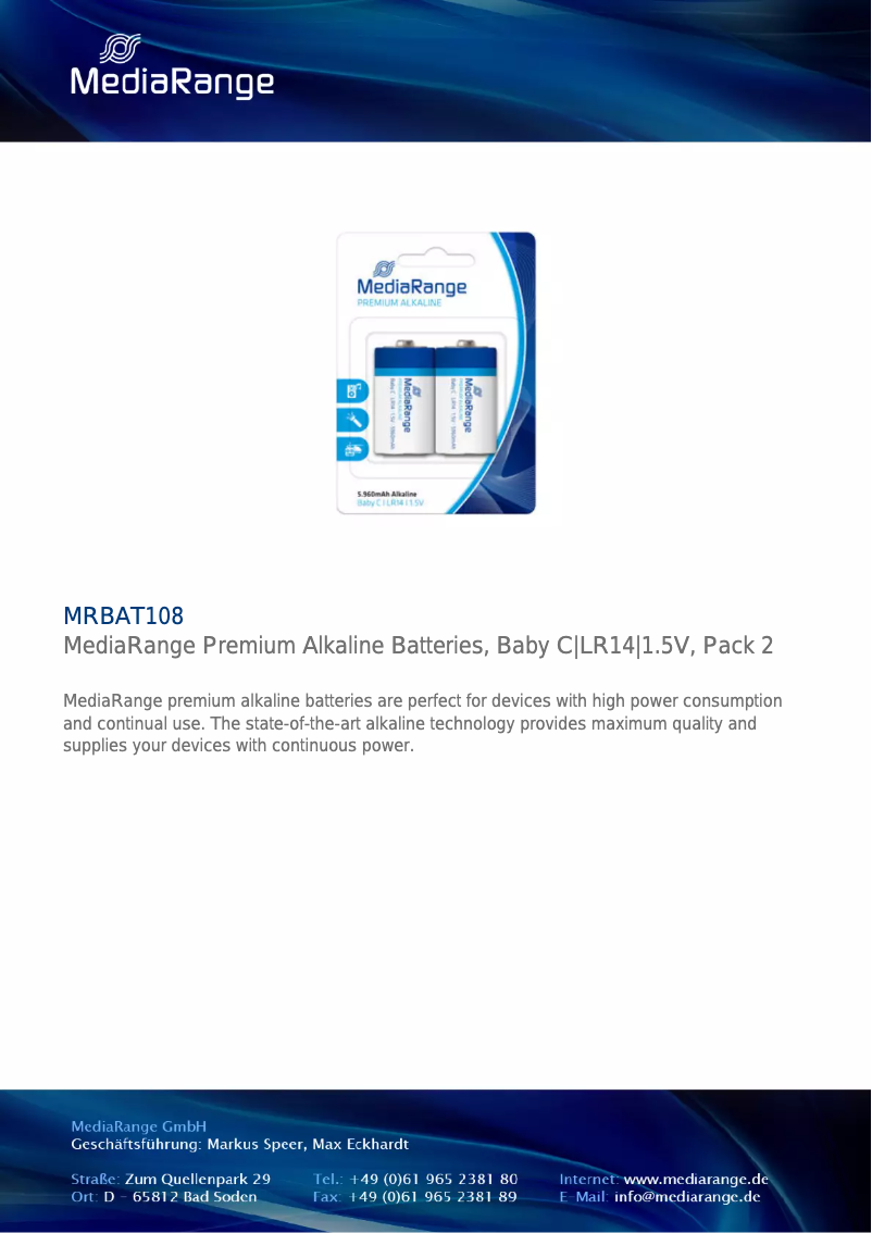 Image de la première page du manuel de l'appareil MRBAT108