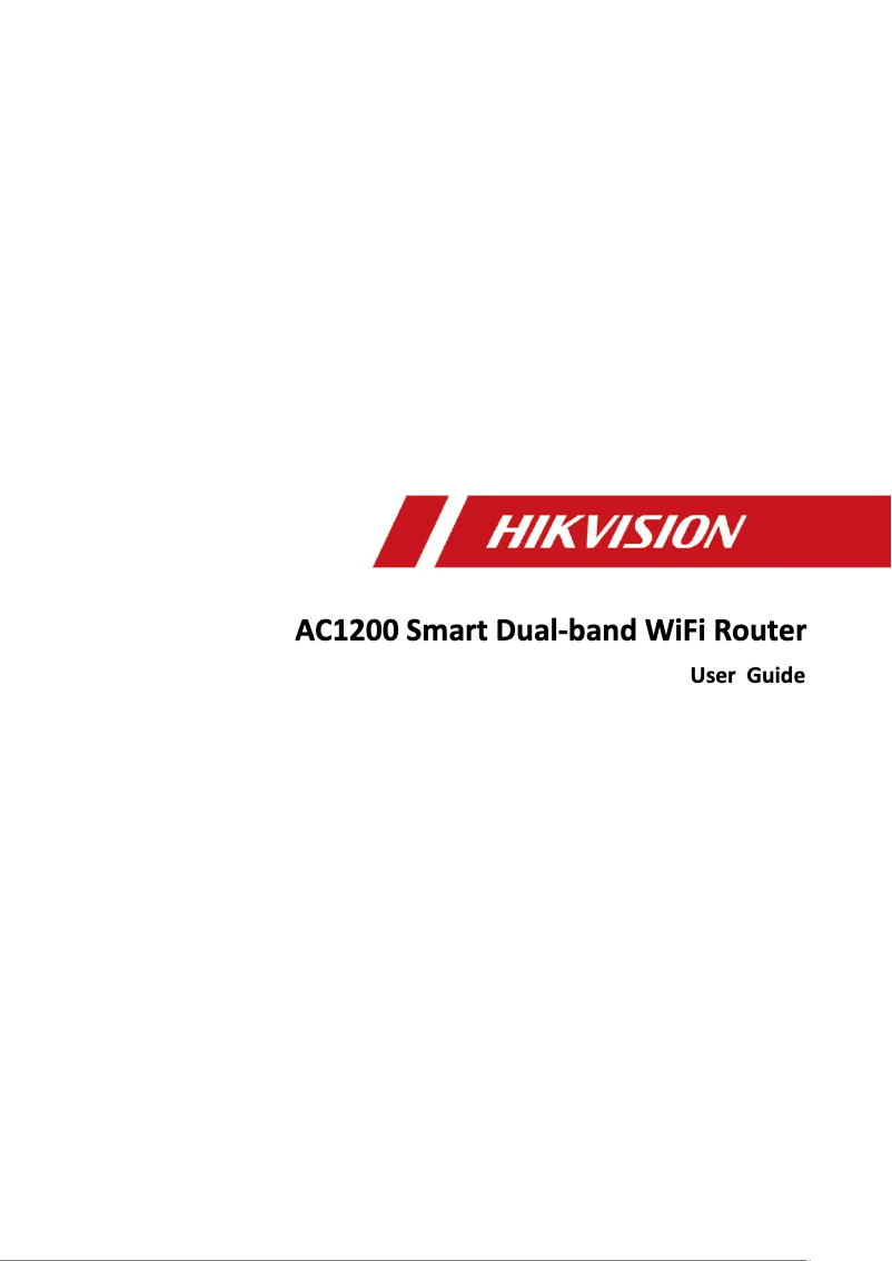 Page 1 de la notice Manuel utilisateur Hikvision DS-3WR12GC