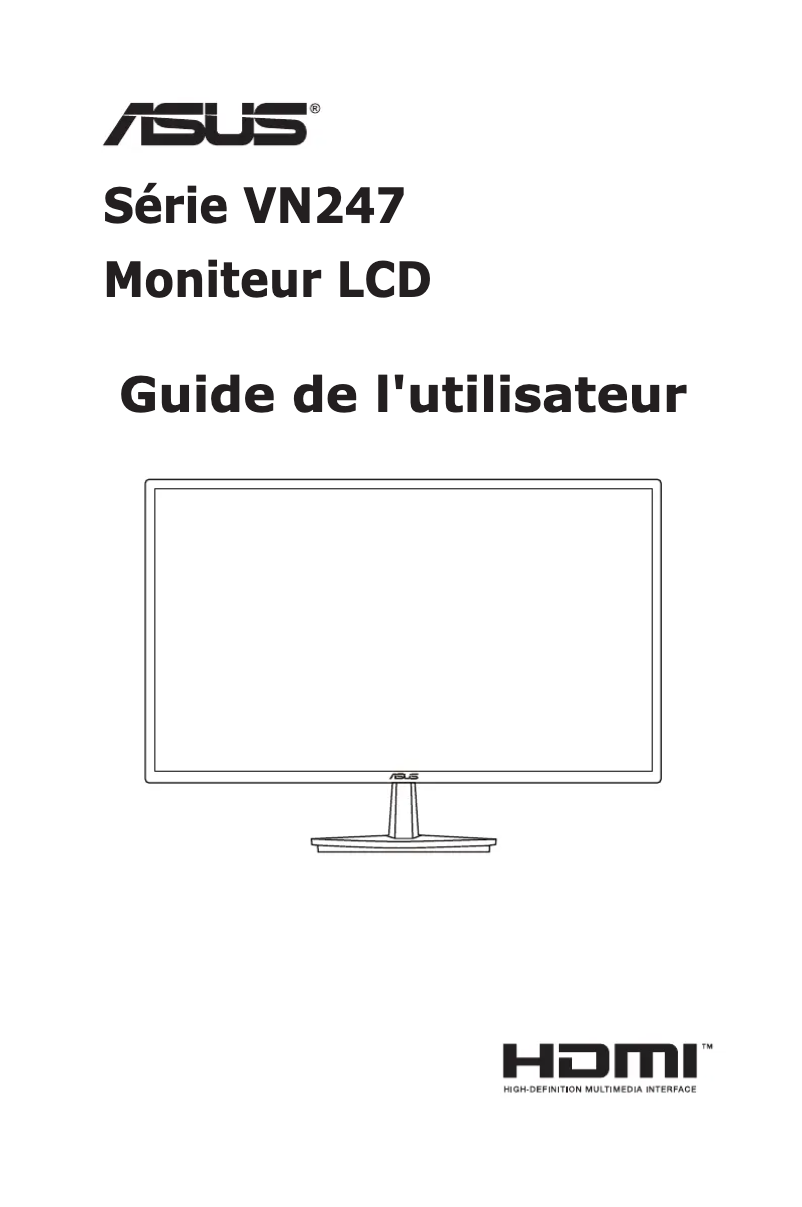 Page n°1 - Manuel utilisateur Asus VN247NA