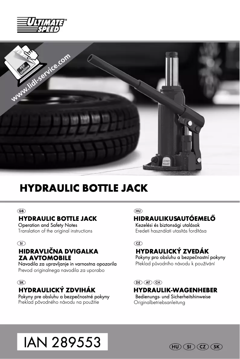 Page 1 de la notice Manuel utilisateur Ultimate Speed IAN 289553