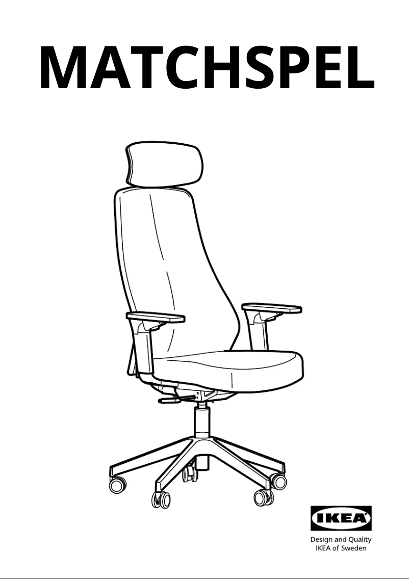 Page 1 de la notice Manuel utilisateur Ikea MATCHSPEL 705.715.29