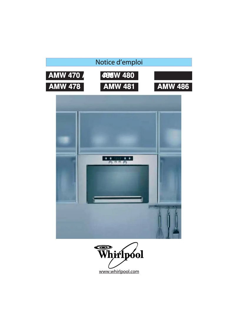Page 1 de la notice Manuel utilisateur Whirlpool AMW 470