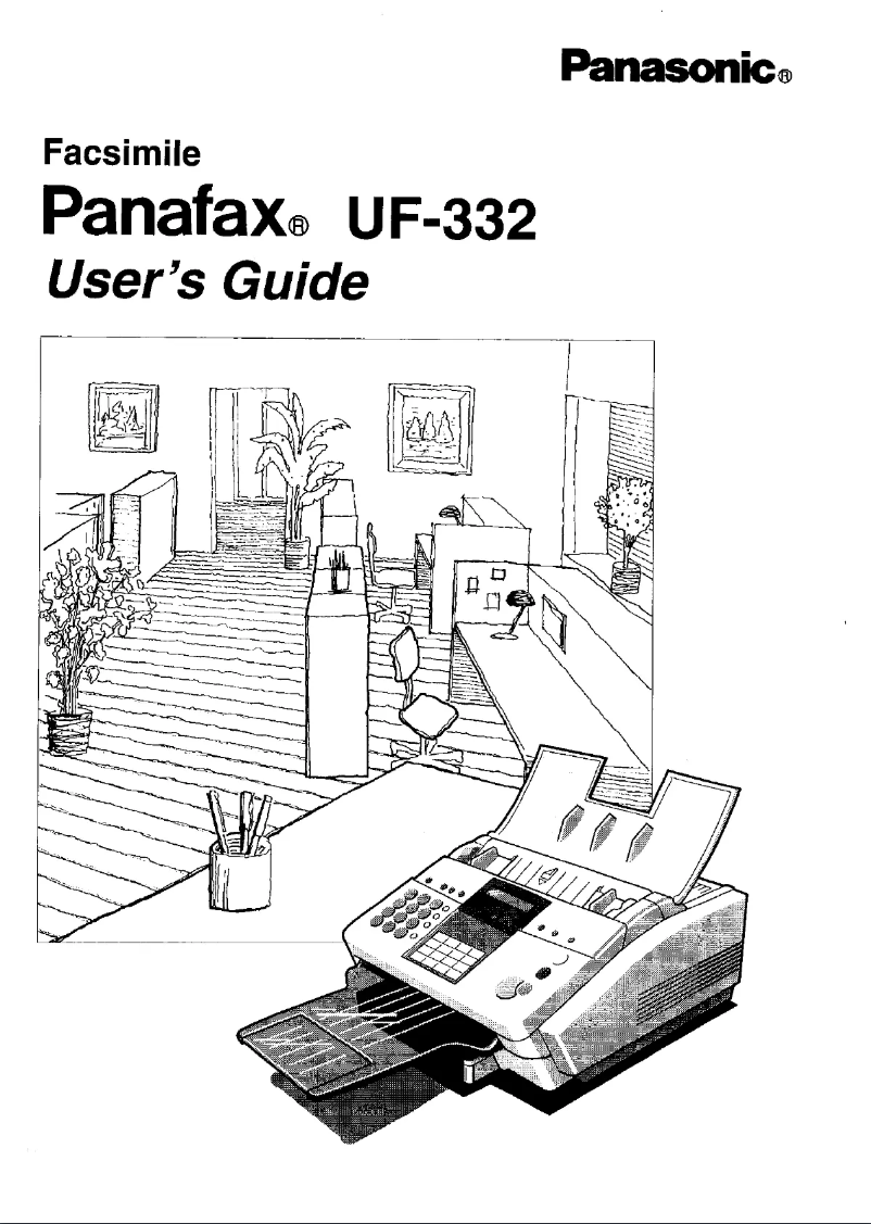 Page n°1 - Manuel utilisateur Panasonic Panafax UF-332
