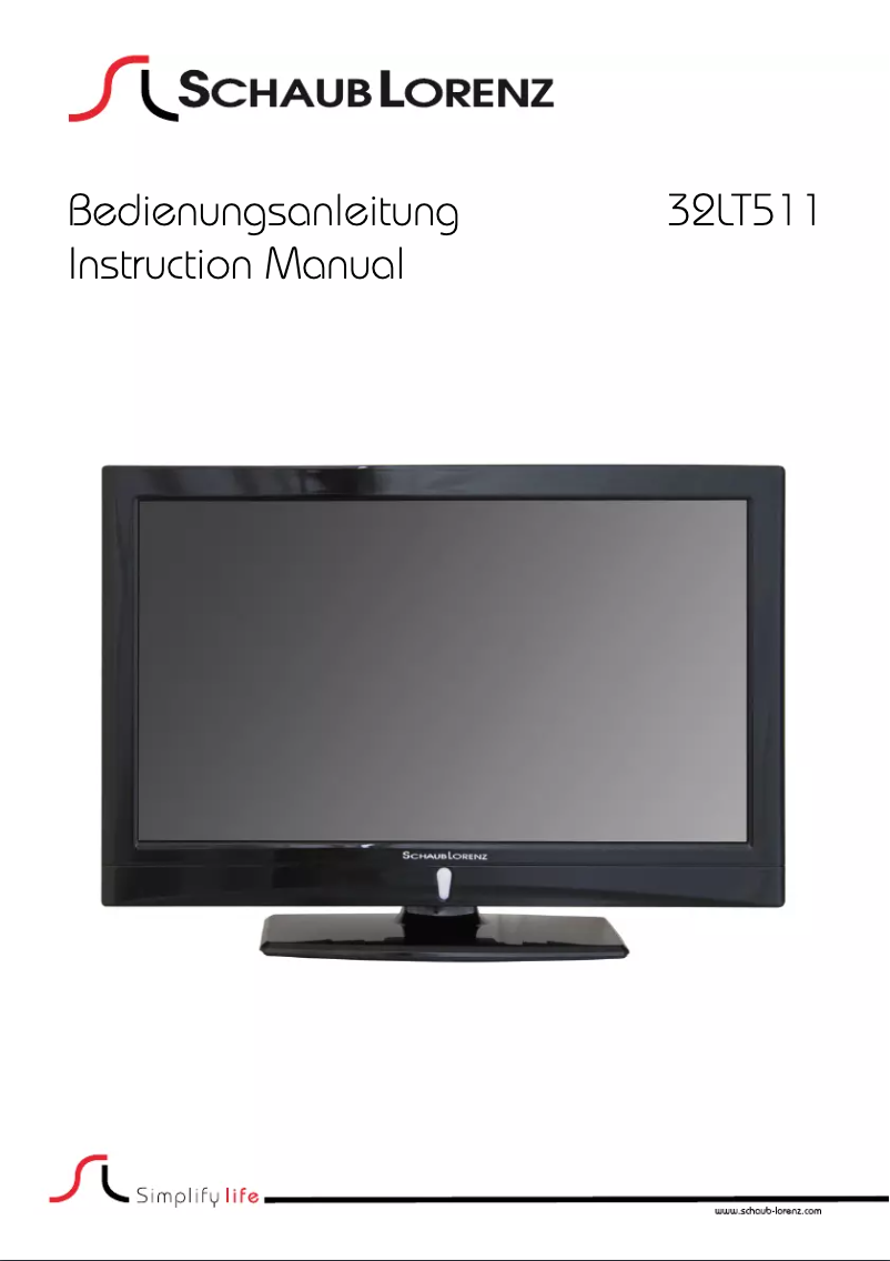 Page 1 de la notice Manuel utilisateur Schaub Lorenz 32LT511