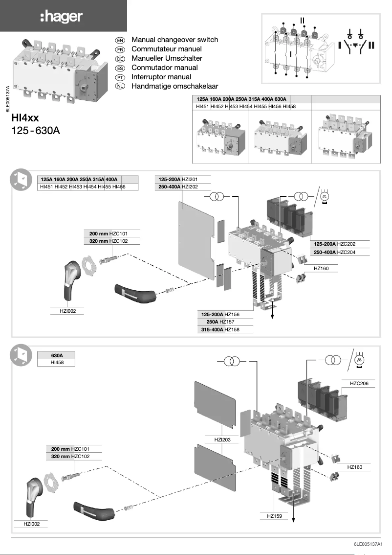 Page n°1 - Manuel utilisateur Hager HI458